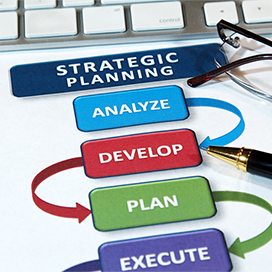 Strategic Planning, Analyze, develop, plan, execute