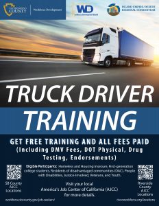Truck Driver Training Flyer