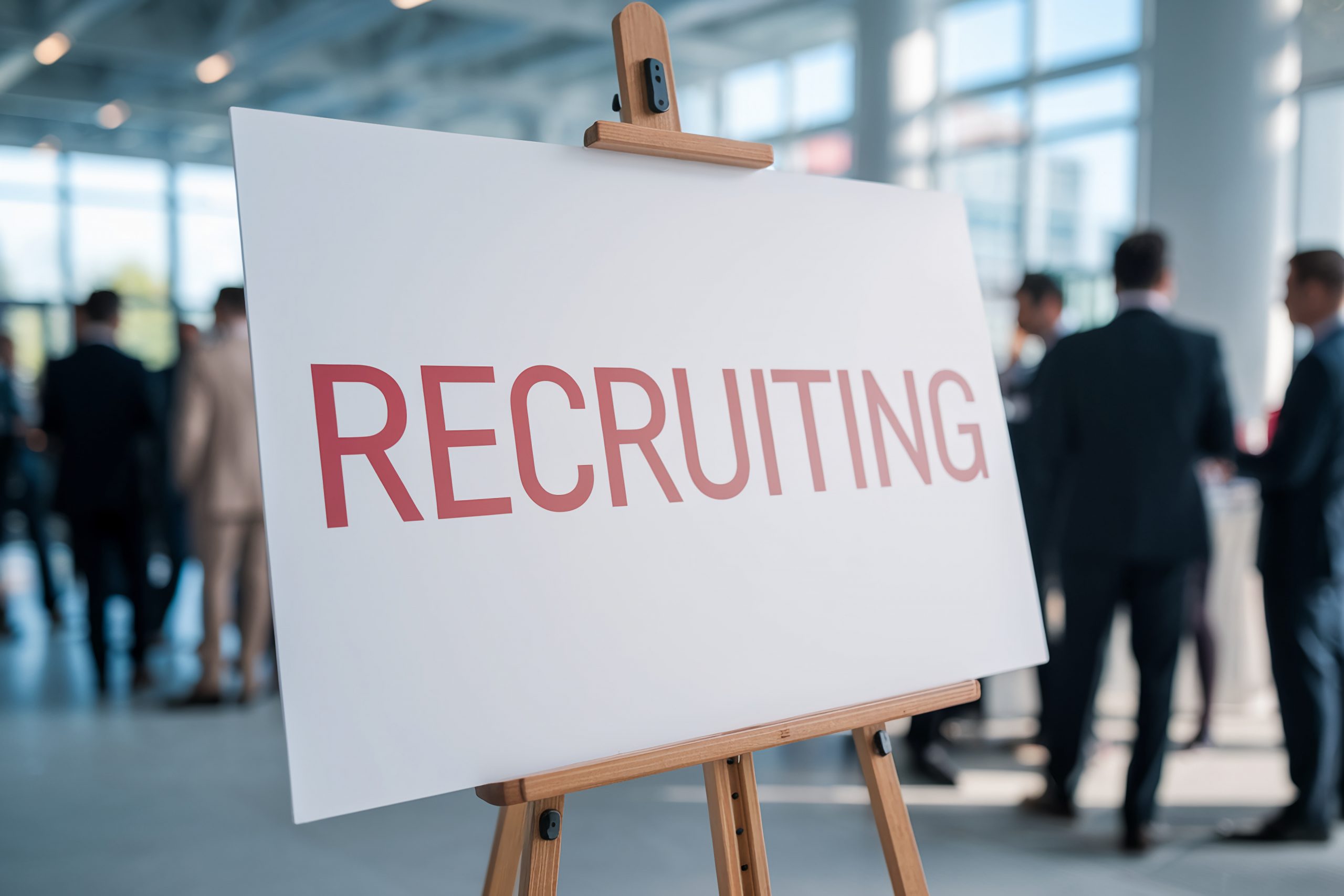 Recruiting Sign at an event.